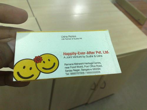 Wedding Invite as a business card